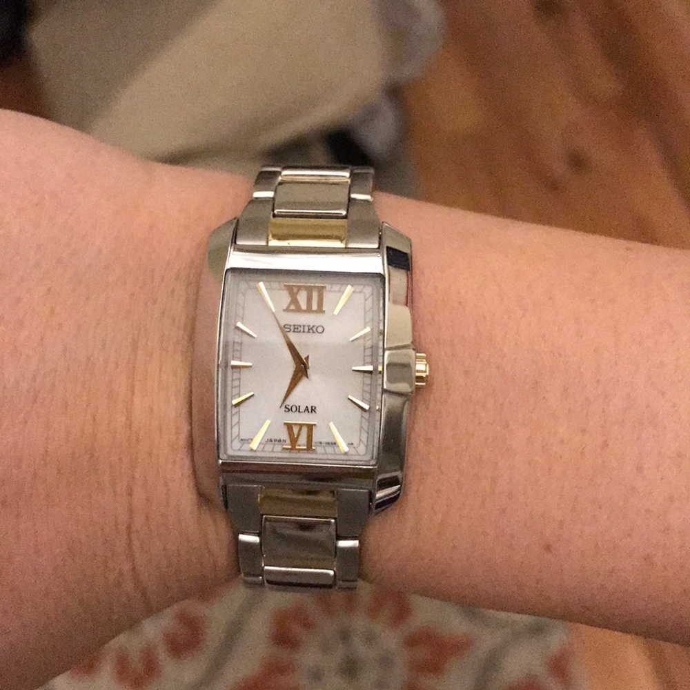 Seiko two-tones gold and silver watch